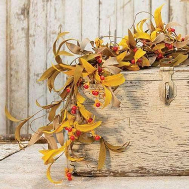 Fall Herbs & Bittersweet Garland - The Fox Decor